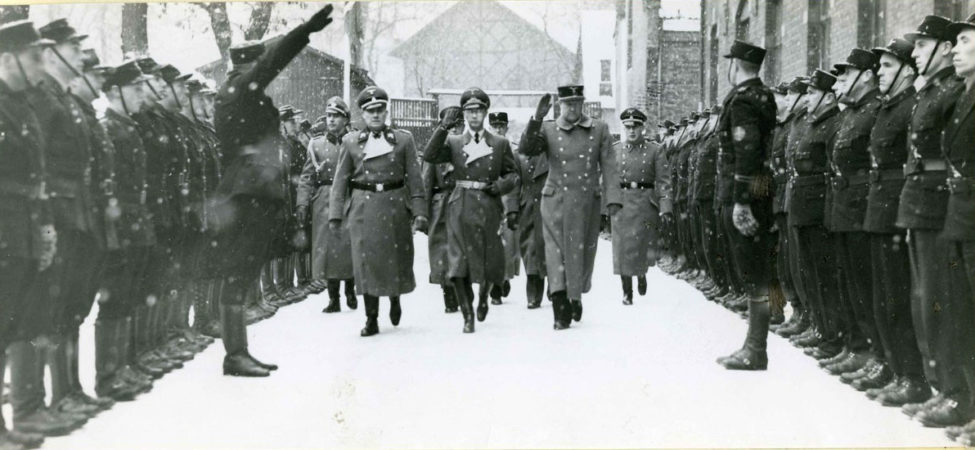 Rikskommissær Josef Terboven og Vidkun Quisling under den såkalte statsakten på Akershus 1. februar 1942
