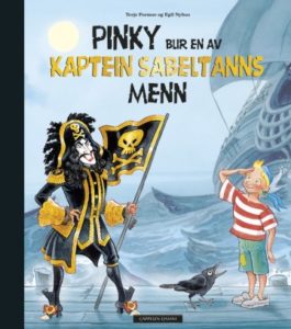 Omslag på bildeboken Pinky blir en av Kaptein Sabeltanns menn
