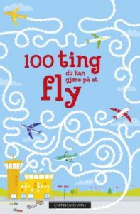 Omslaget til aktivitetsboka "100 ting du kan gjøre på et fly"