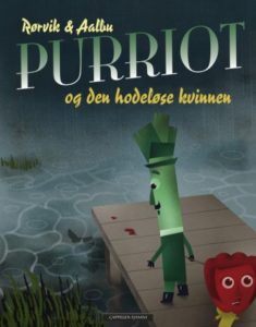 Omslag av barneboken Purriot og den hodeløse kvinnen