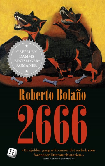 Omslag for 2666 av Roberto Bolaño