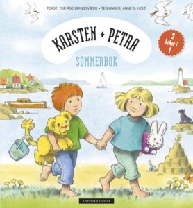 Omslag på boken Karsten og Petras sommerbok av Tor Åge Bringsværd