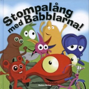Omslag av barneboken Babblarna - Stampelang med Babblarna