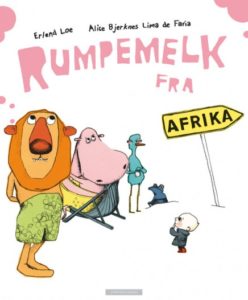 Omslag av barneboken Rumpemelk fra Afrika