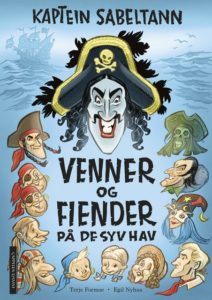 Omslag på boka Kaptein Sabeltann - Venner og fiender på de syv hav