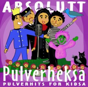 Omslag av lydboken ABSOLUTT Pulverherksa - Pulverhits for kidsa