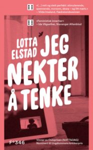 omslag Lotta Elstad - Jeg nekter å tenke