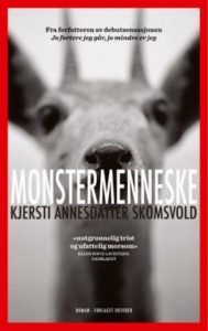 Omslag for Monstermenneske av Kjersti Annesdatter Skomsvold