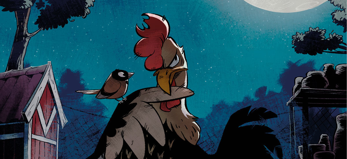 Illustrasjon fra Mordet på hønsegården