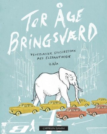 Omslaget til boken «Veneziansk spaserstokk med elefanthode» av Tor Åge Bringsværd