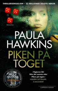 Omslaget til boka "Piken på toget" av Paula Hawkins