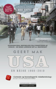 Omslag til «USA - En reise 1960-2010» av Geert Mak