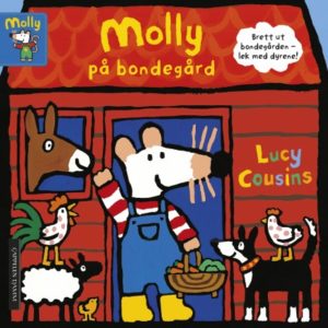 Omslaget til barneboka "Molly på bondegård" i serien om Molly