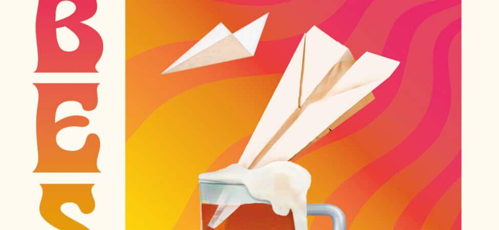 Omslag til «Den som har begge beina på jorda står stille» av Tor Åge Bringsværd