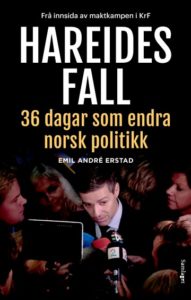Omslaget til boka "Hareides fall" av Emil André Erstad