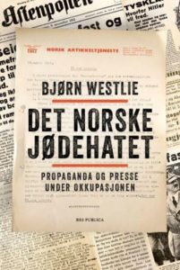 Omslaget til boka "Det norske jødehatet" av Bjørn Westlie