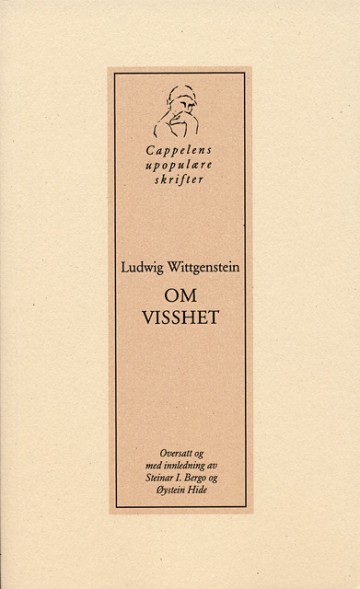 Omslag for Ludwig Wittgenstein - Om visshet
