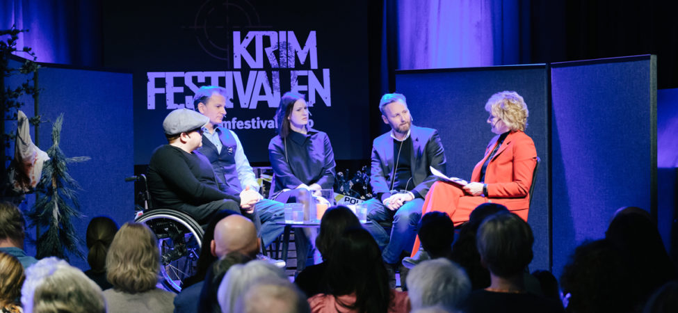 Forfattere på scenen på Krimfestivalen