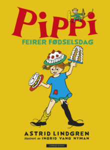 Omslag av boken Pippi feirer fødselsdag