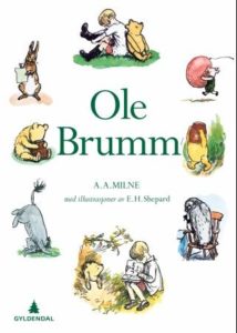 Omslaget til den norske oversettelsen av Ole Brumm av A.A. Milne