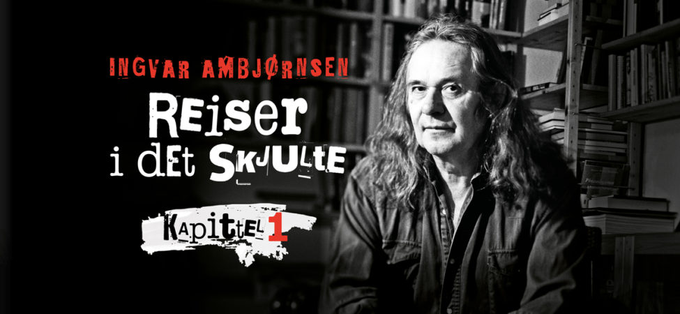 Logo til føljetongromanen "Reiser i det skjulte" kapittel 1 av Ingvar Ambjørnsen