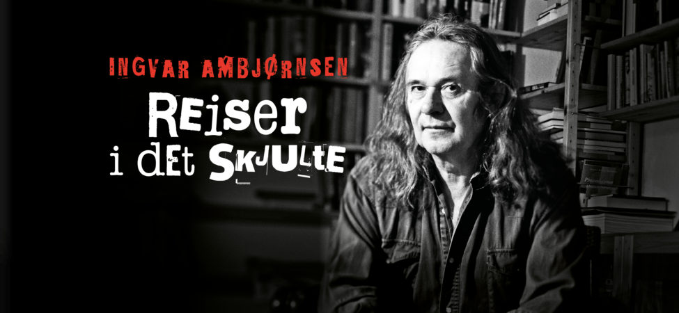 Logo til føljetongromanen "Reiser i det skjulte" av Ingvar Ambjørnsen
