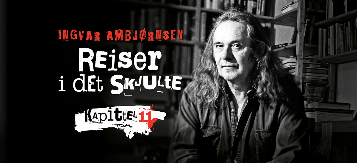 Logo til føljetongromanen "Reiser i det skjulte" kapittel 11 av Ingvar Ambjørnsen