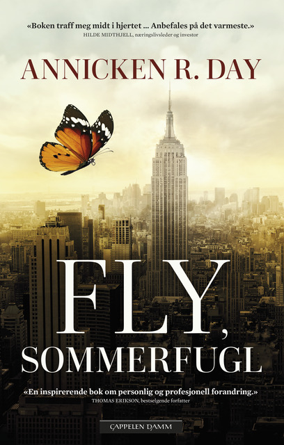 Omslaget til boka "Fly, sommerfugl" av Annicken R. Day