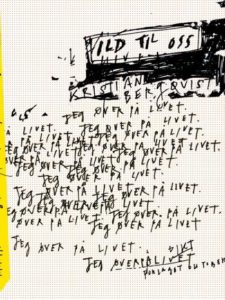 Omslaget til diktsamlingen "Ild til oss" av Kristian Bergquist