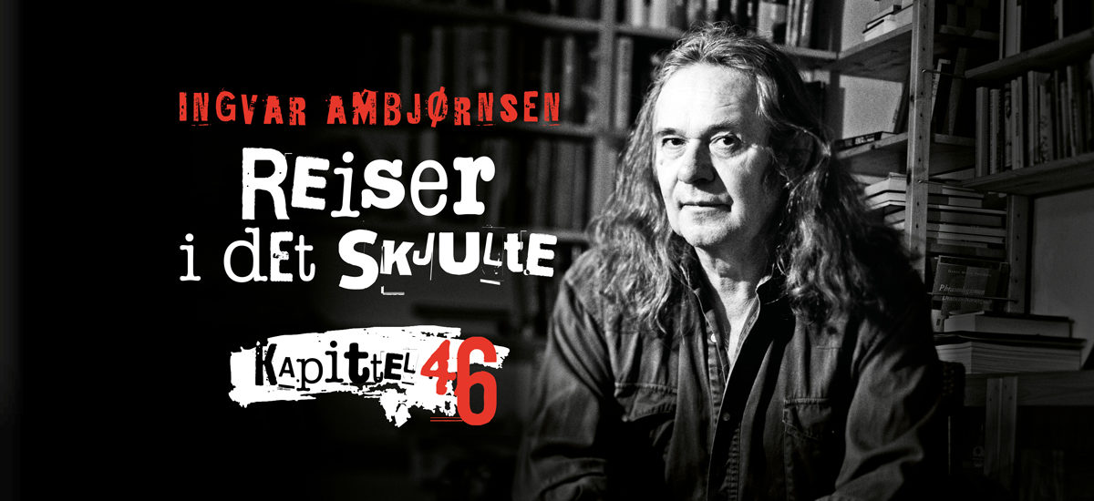 Logo til føljetongromanen "Reiser i det skjulte" kapittel 46 av Ingvar Ambjørnsen