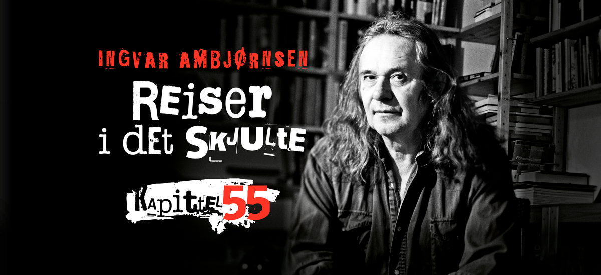 Logo til føljetongromanen "Reiser i det skjulte" kapittel 55 av Ingvar Ambjørnsen