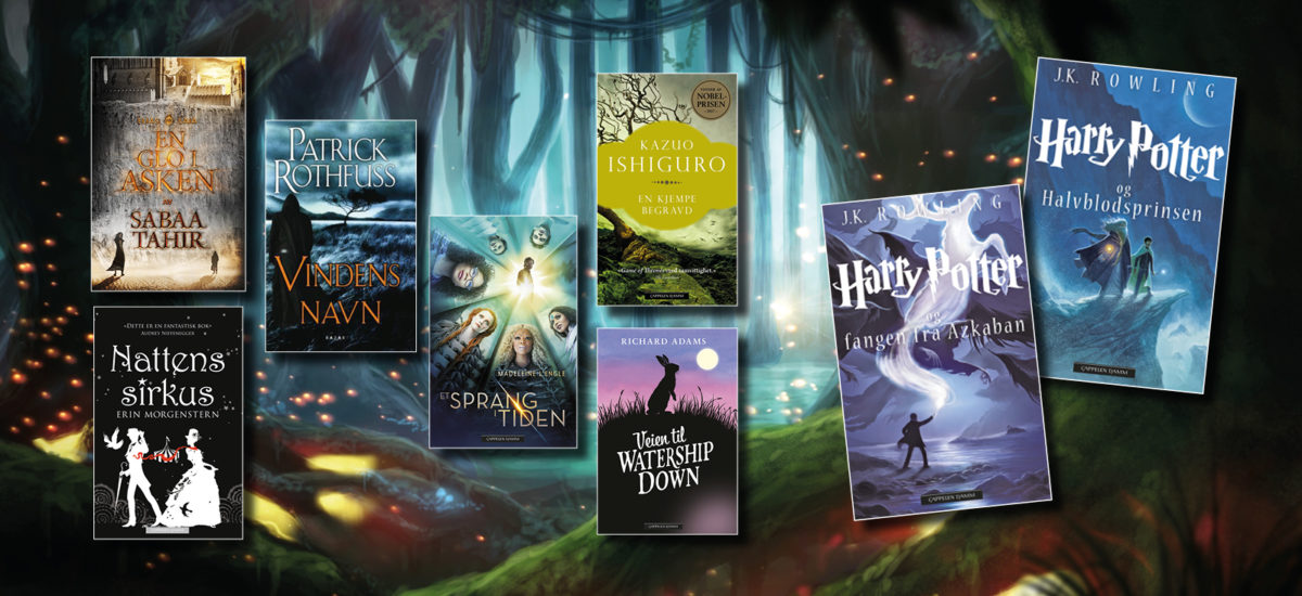 Omslag av fantasybøker