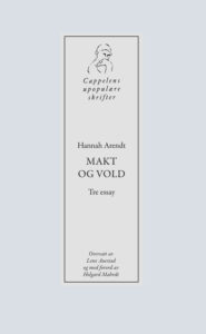 omslag Hannah Arendt Makt og vold