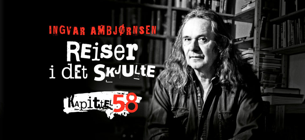 Logo til føljetongromanen "Reiser i det skjulte" kapittel 58 av Ingvar Ambjørnsen