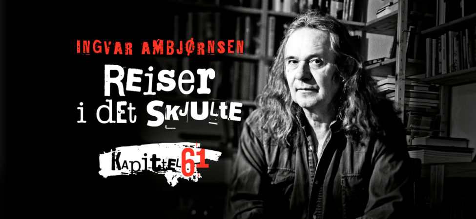 Logo til føljetongromanen "Reiser i det skjulte" kapittel 61 av Ingvar Ambjørnsen