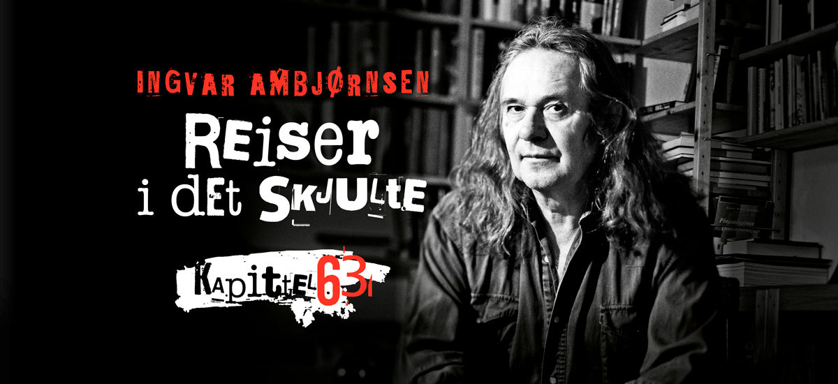 Logo til føljetongromanen "Reiser i det skjulte" kapittel 63 av Ingvar Ambjørnsen