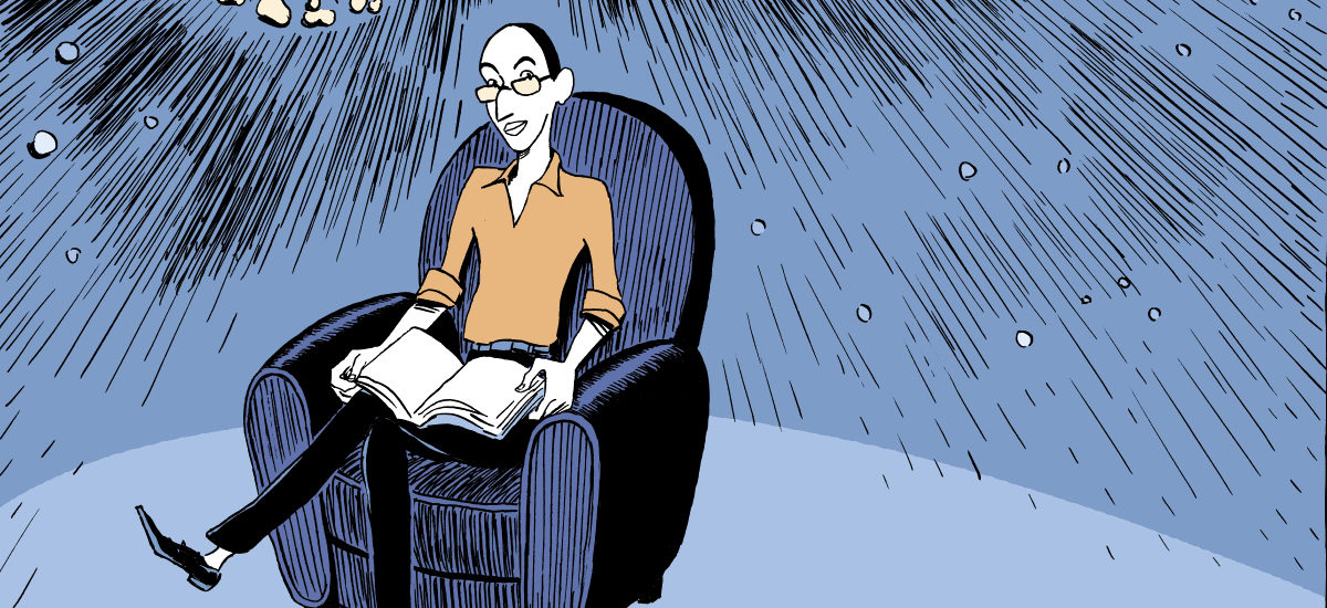 Harari i tegnet versjon fra Sapiens- en tegnet utgave