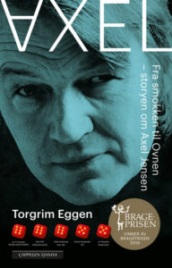 Omslaget til pocketutgaven av Torgrim Eggens biografi "Axel" om Axel Jensen