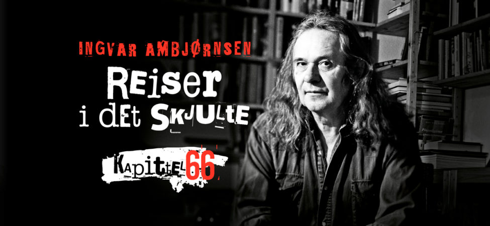 Logo til føljetongromanen "Reiser i det skjulte" kapittel 66 av Ingvar Ambjørnsen