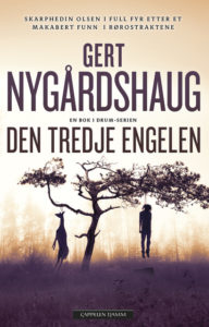 Omslaget til pocketutgaven av boka "Den tredje engelen" av Gert Nygårdshaug