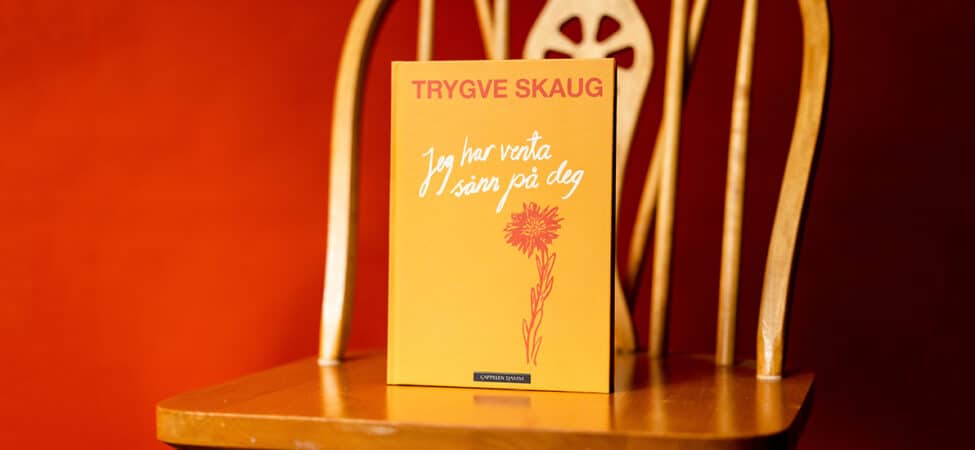 Foto av Trygve Skaugs diktsamling "Jeg har venta saann paa deg"