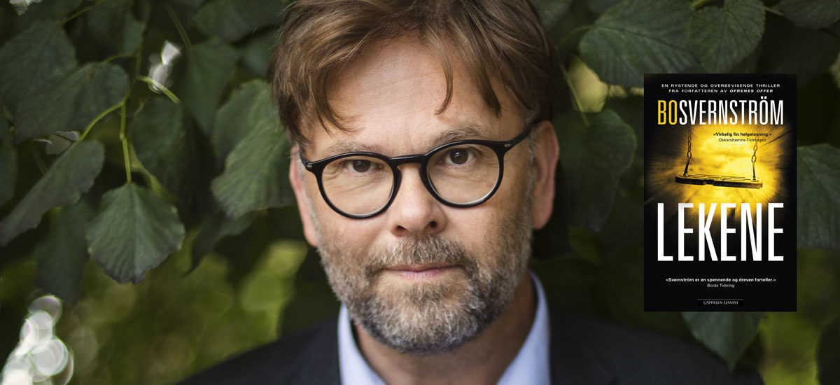 Bo Svernström med boken Lekene