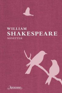 Omslaget til boka Sonetter av William Shakespeare