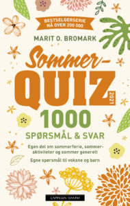 Omslag til «Sommerquiz 2021» av Marit O. Bromark
