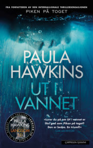 Omslaget til boka "Ut i vannet" av Paula Hawkins