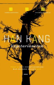 Omslaget til boka "Vegetarianeren" av Han Kang.