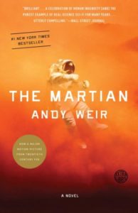 Omslaget til boka "The Martian" av Andy Weir
