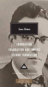 Omslaget til boka "The Foundation Trilogy" av Isaac Asimov