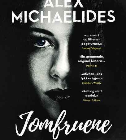 Omslaget til den psykologiske thrilleren og krimboka "Jomfruene" av Alex Michaelides