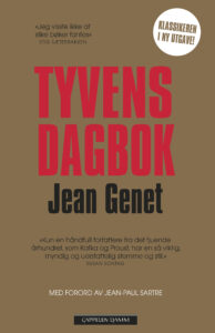 Omslag til «Tyvens dagbok» av Jean Genet